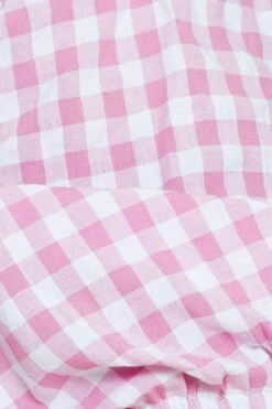 Check Shirred Bodysuit Short Sleeve -You And All Fashion Store cwd22036b 52lb check 6