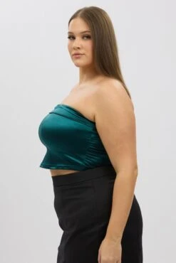 Green Crop Tube Top Strapless 9 Green Crop Tube Top Strapless -You And All Fashion Store cwd2361 35rb green 4