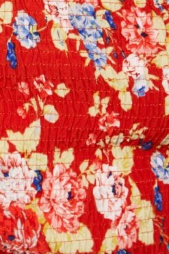 Floral Print Ruched Bodysuit Short Sleeve 11 Floral Print Ruched Bodysuit Short Sleeve -You And All Fashion Store cwd25481a 81l floral prt 6