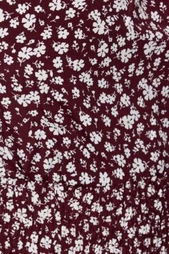 Ditsy Print Shirred Bodysuit Short Sleeve 11 Ditsy Print Shirred Bodysuit Short Sleeve -You And All Fashion Store cwd5669 81lb disty prt 6