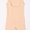 Beige Seamless Open Bust Sculpting Bodysuit