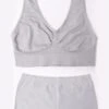 Grey Seamless Lingerie Set