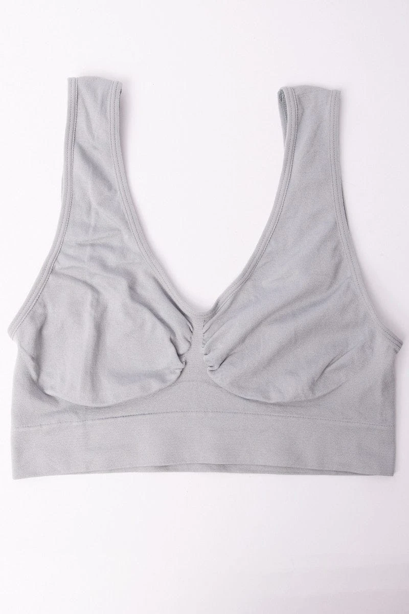 Grey Seamless Lingerie Set 2 Grey Seamless Lingerie Set - Image 2