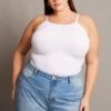 White Shaping Singlet Top