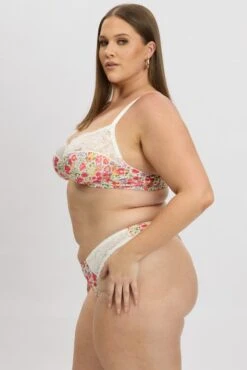 Multi Floral Lace Trim Lingerie Set -You And All Fashion Store cwl000174 51b floral 4