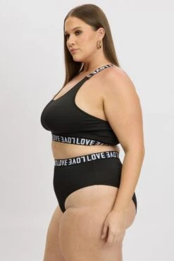 Black Sport Lingerie Set -You And All Fashion Store cwl000189a 51b black 4