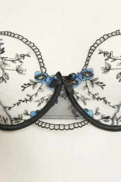 Black Embroidered Lingerie Set -You And All Fashion Store cwl000195 51b black 3