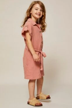 Brown Playsuit Kids Short Sleeve -You And All Fashion Store kd0299 33b clay 4